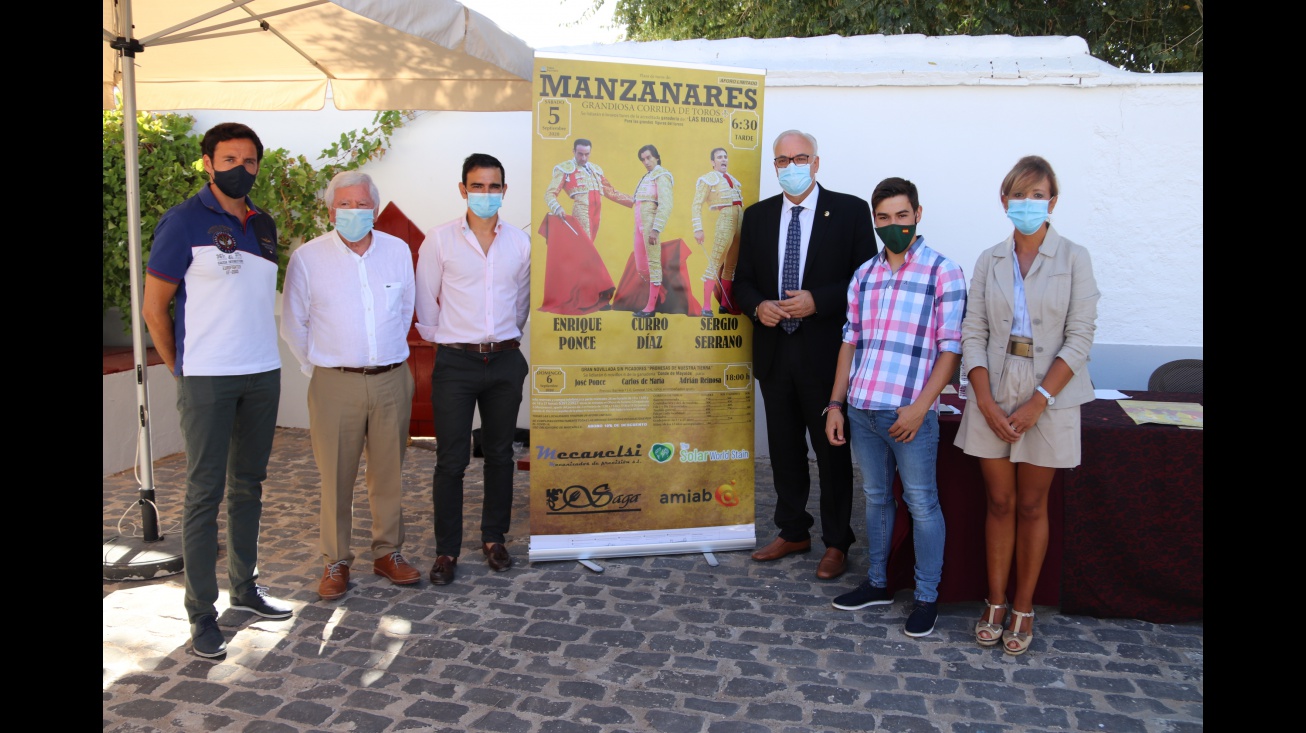 Enrique Ponce, Curro Díaz y Sergio Serrano en los Festejos Taurinos Manzanares 2020