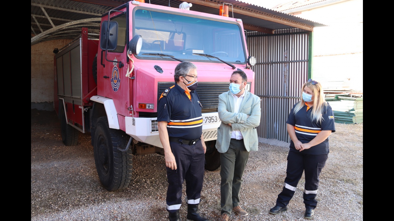 Visita de Juan López de Pablo a Protección Civil