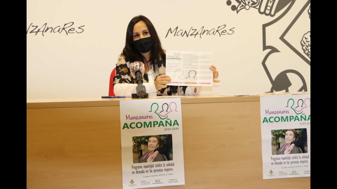 Prado Zúñiga en la presentación del programa contra la soledad