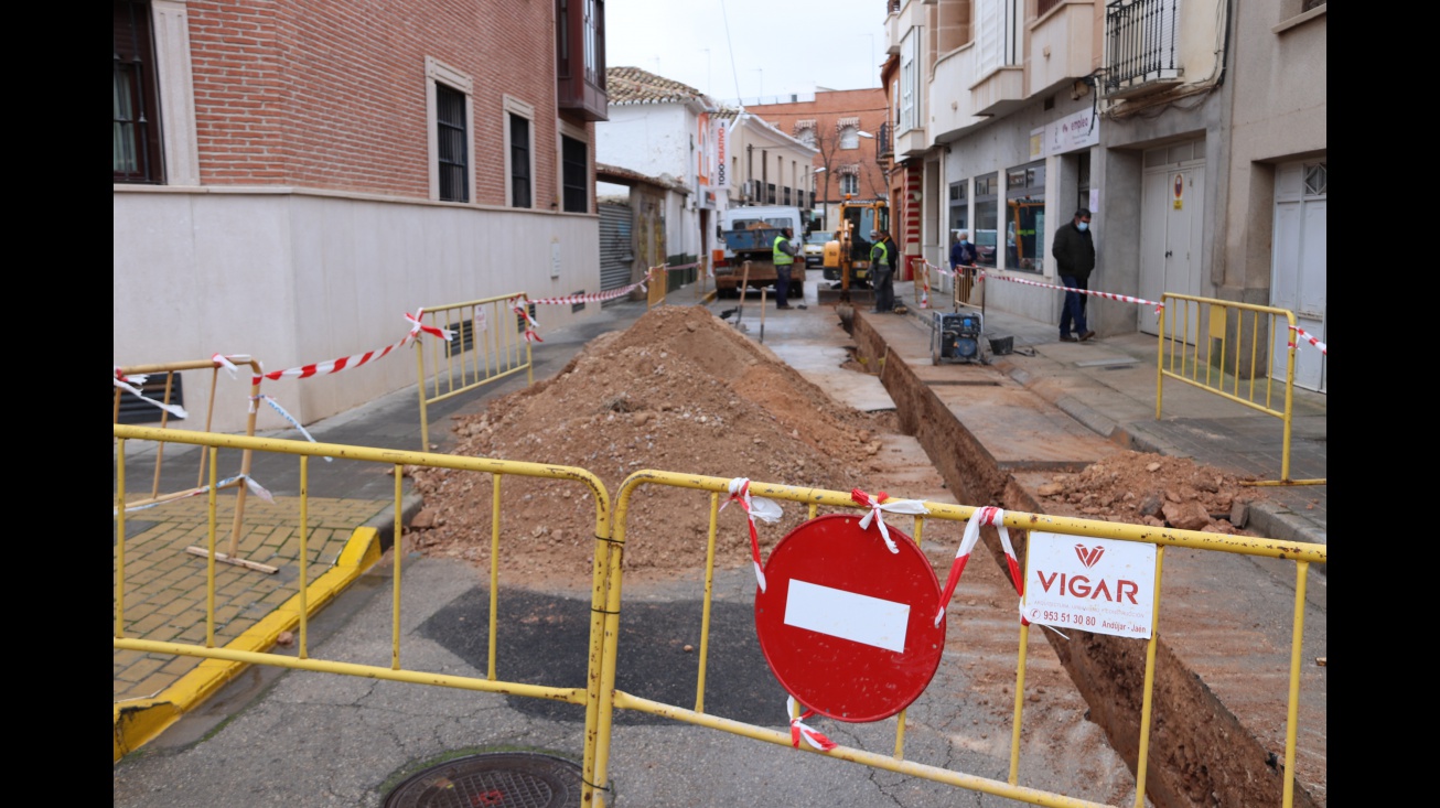 Obras en la calle Lope de Vega