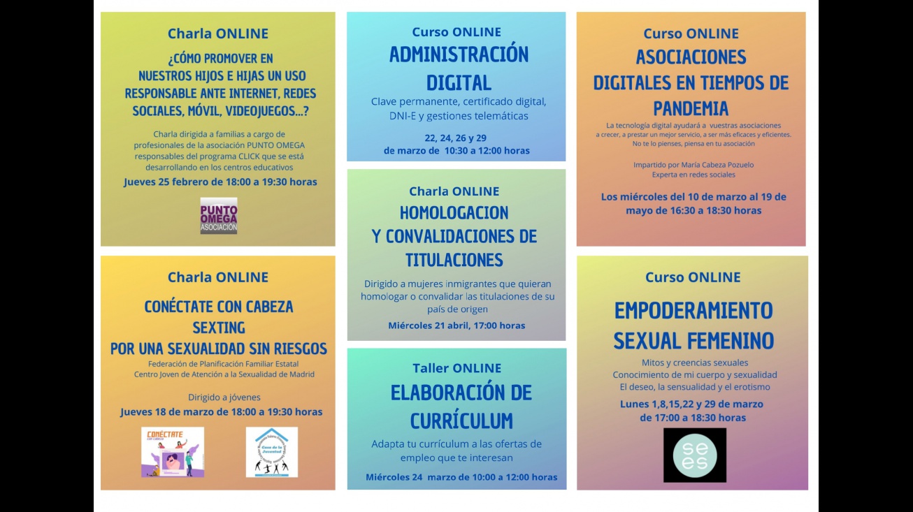 Programación Centro de la Mujer