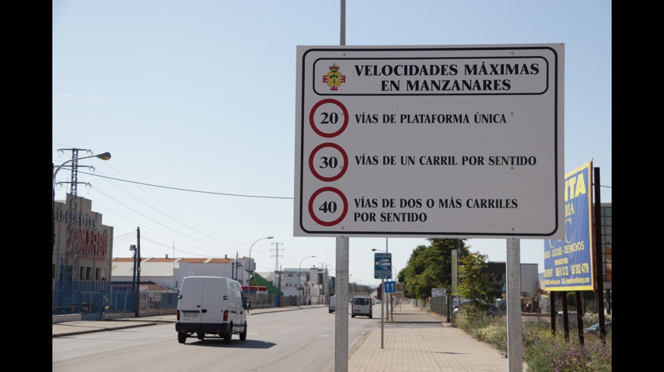 Nuevos límites de velocidad en Manzanares