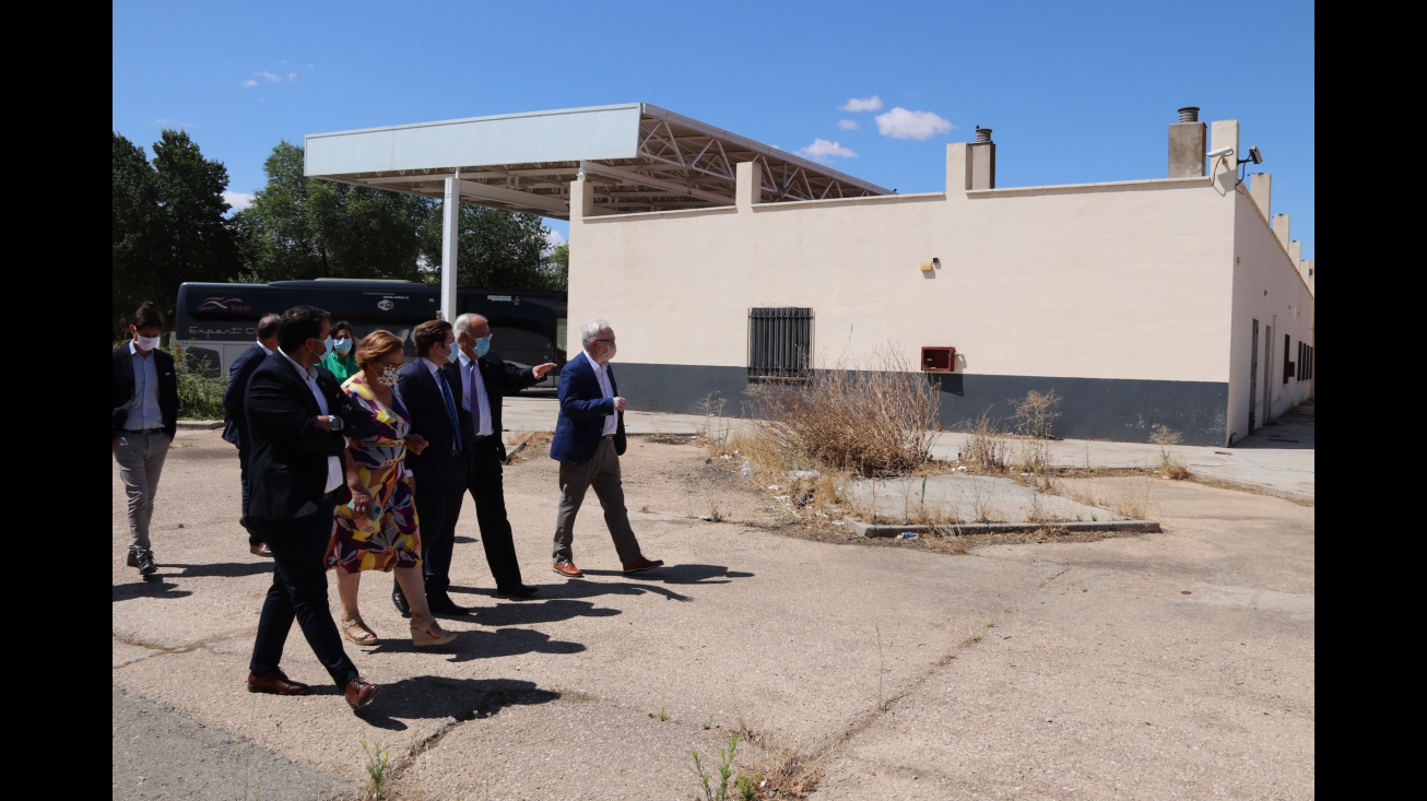 Visita consejero de Fomento estación de autobuses