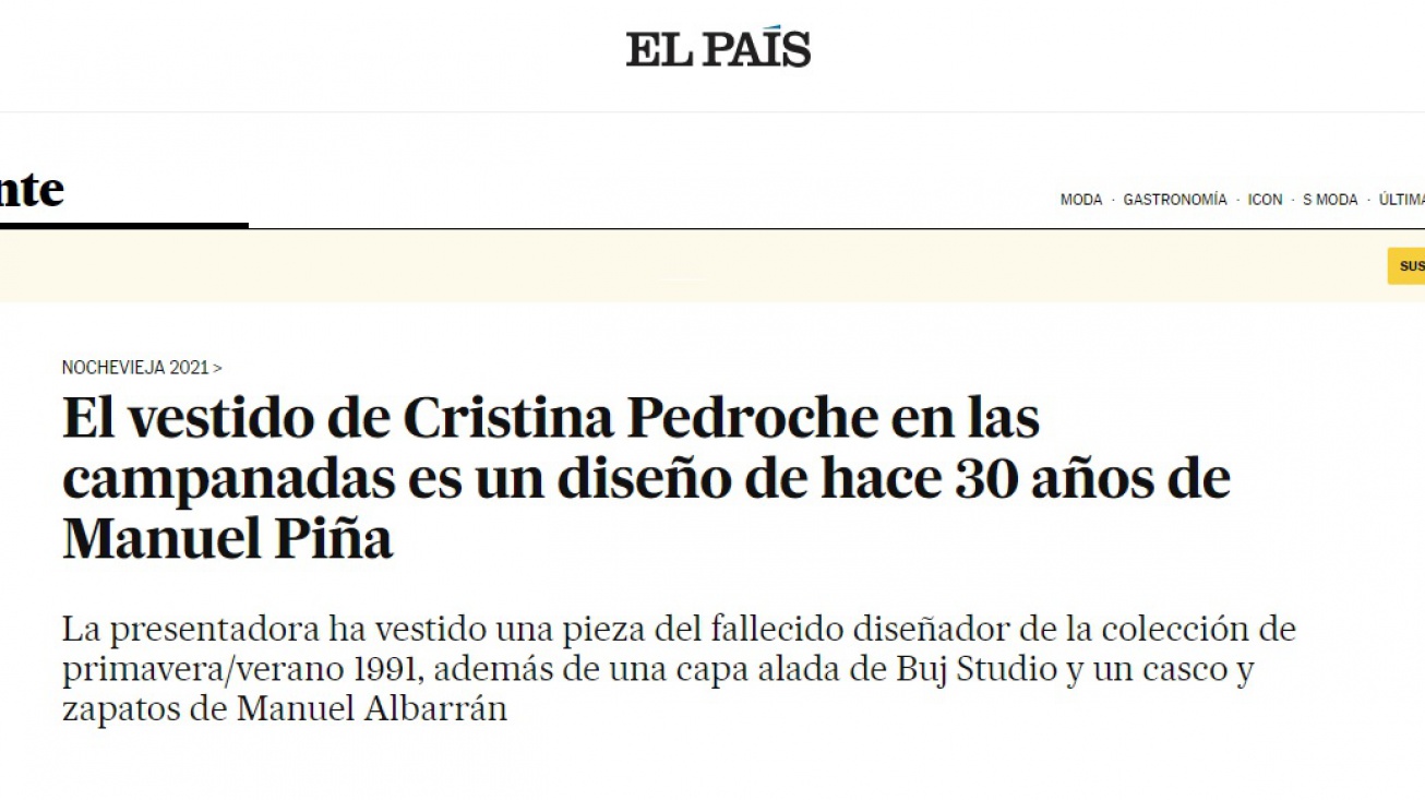 Captura de la web de El País