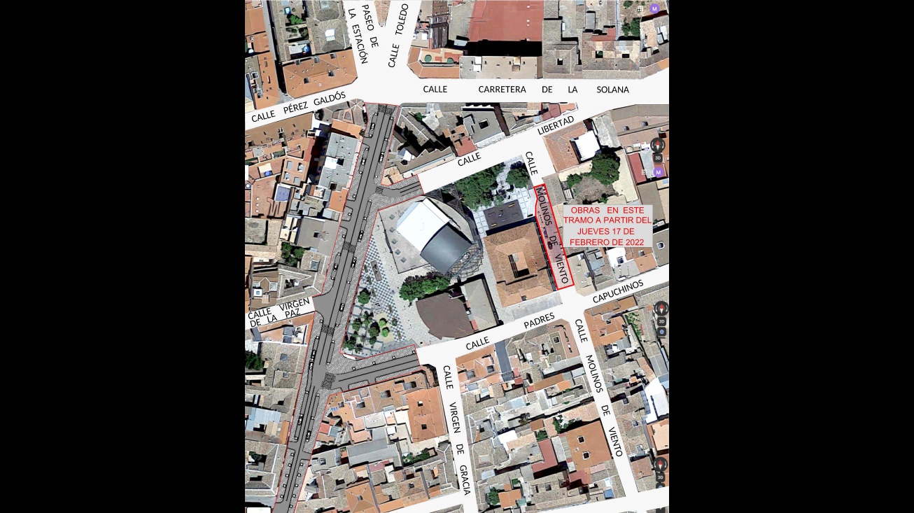 Plano indicativo del lugar donde se desarrollarán las obras