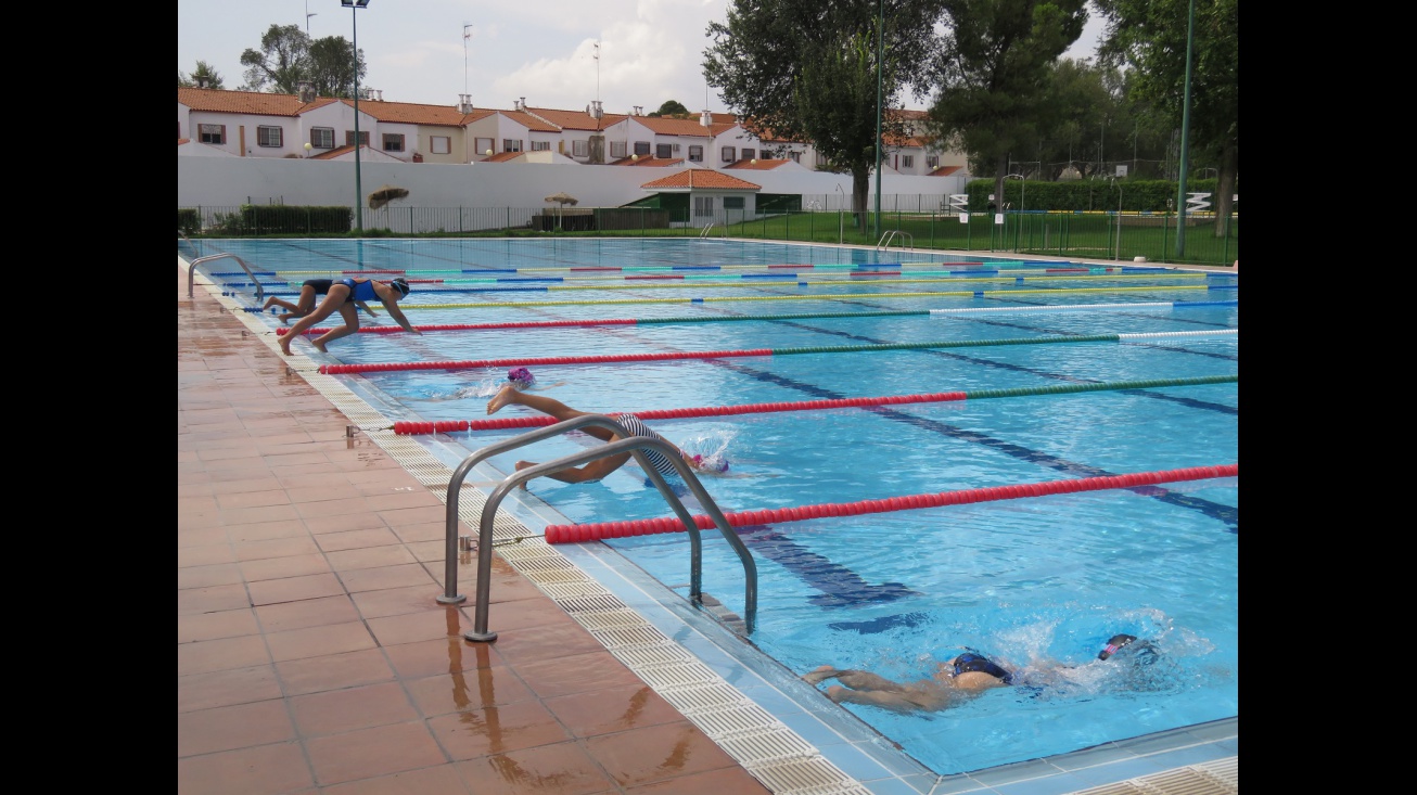 Competición del torneo local de natación