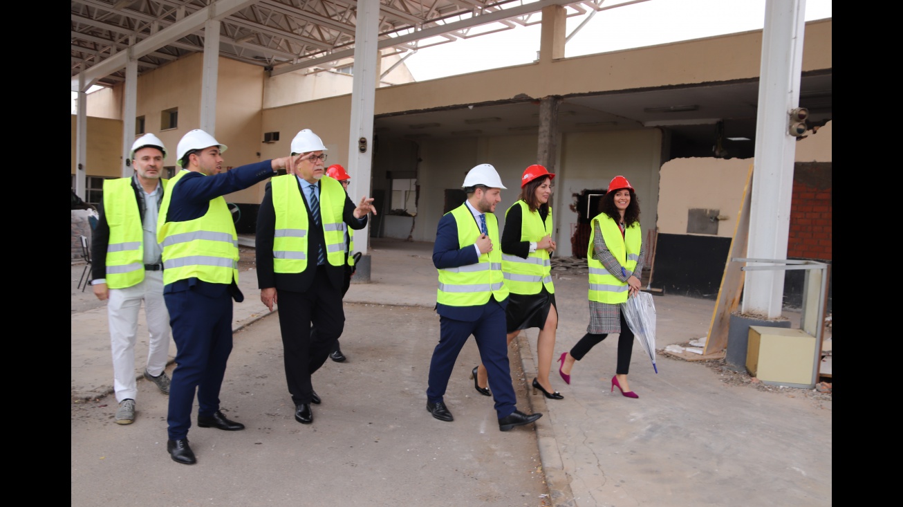 Visita a las obras de la estación de autobuses