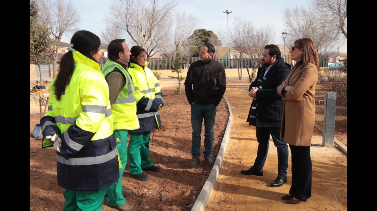 Visita de Pablo Camacho e Isabel Díaz-Benito por el inicio del plan de empleo de la JCCM 2023 