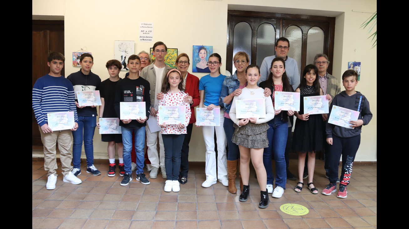 Entrega de premios del 6º certamen de pintura escolar 'Jóvenes artistas de Manzanares'