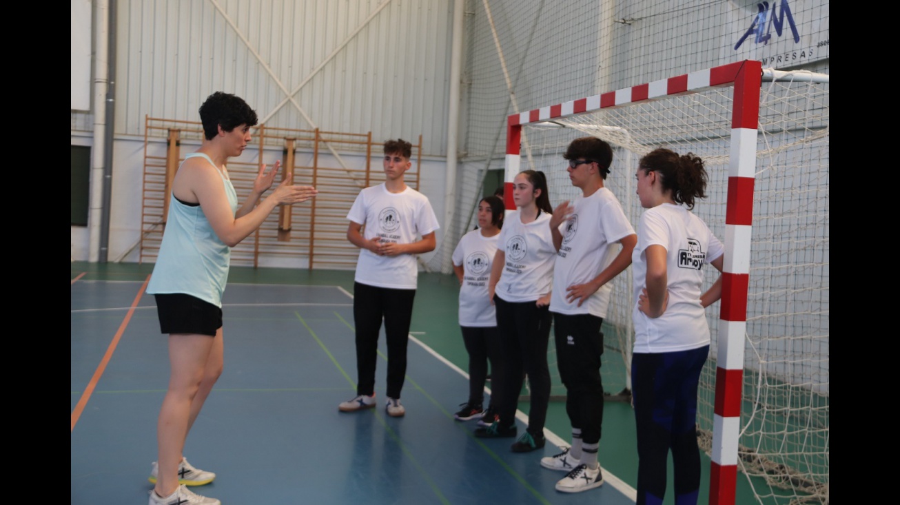 Merche Castellanos en la III Handball Academy