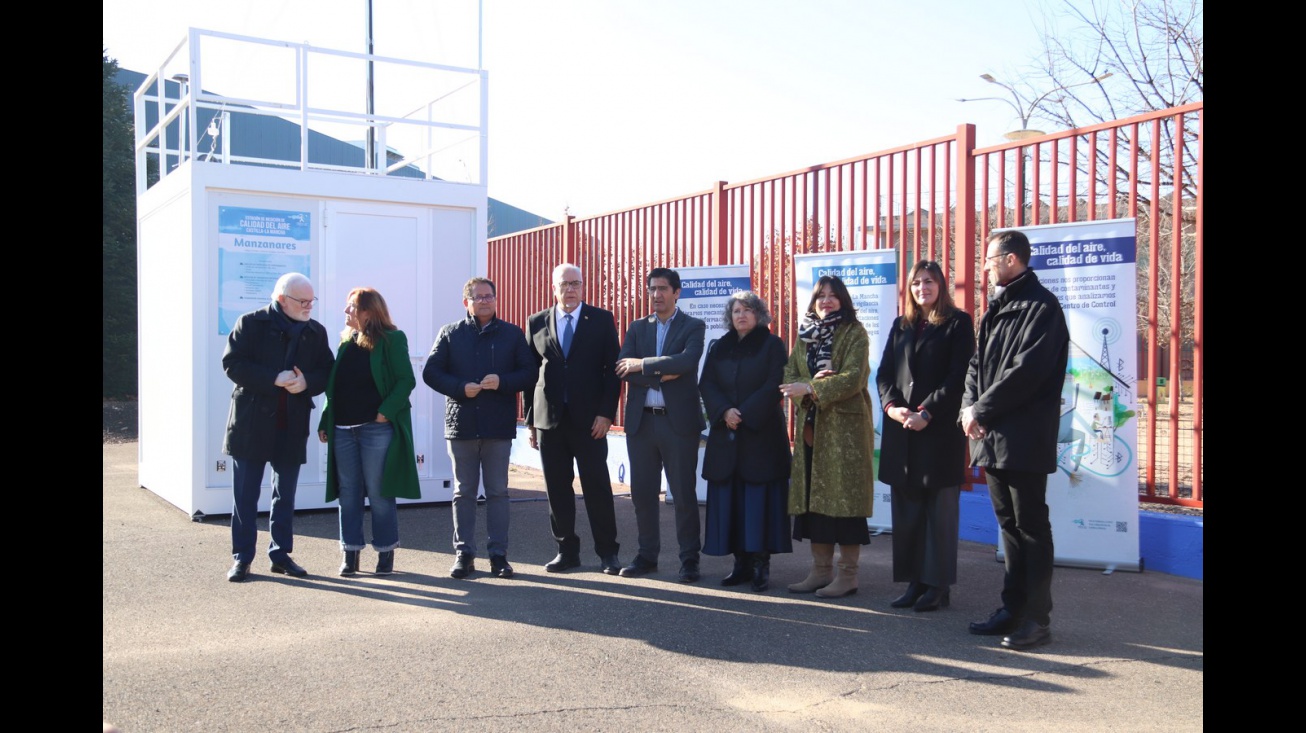 Inauguración estación de medición de la calidad del aire en Manzanares