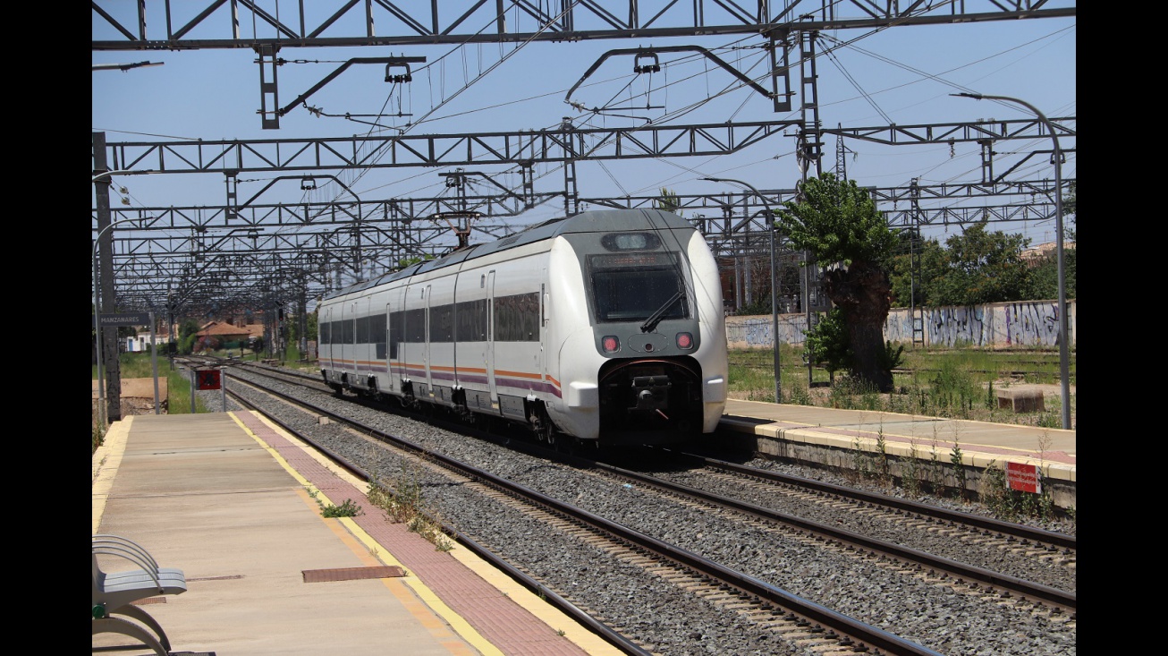 Imagen de archivo. Estación de tren de Manzanares