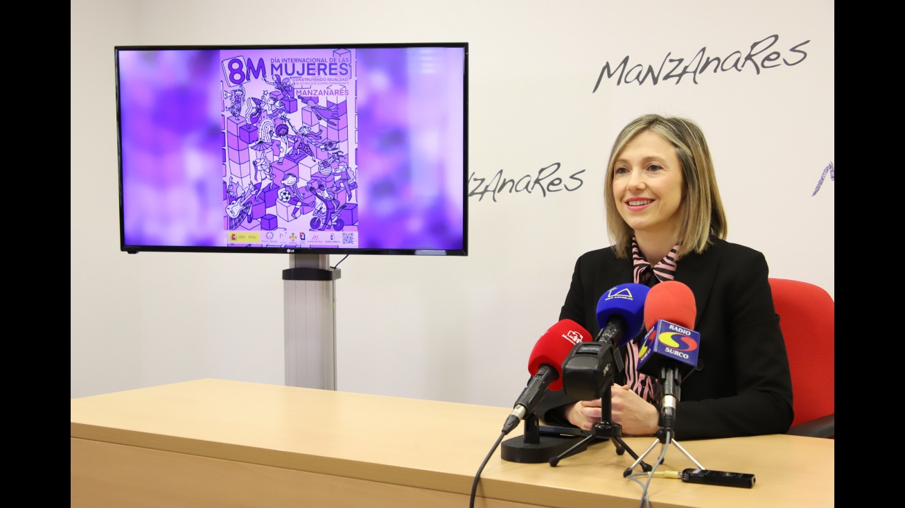 Presentación actos 8M 2025 en Manzanares