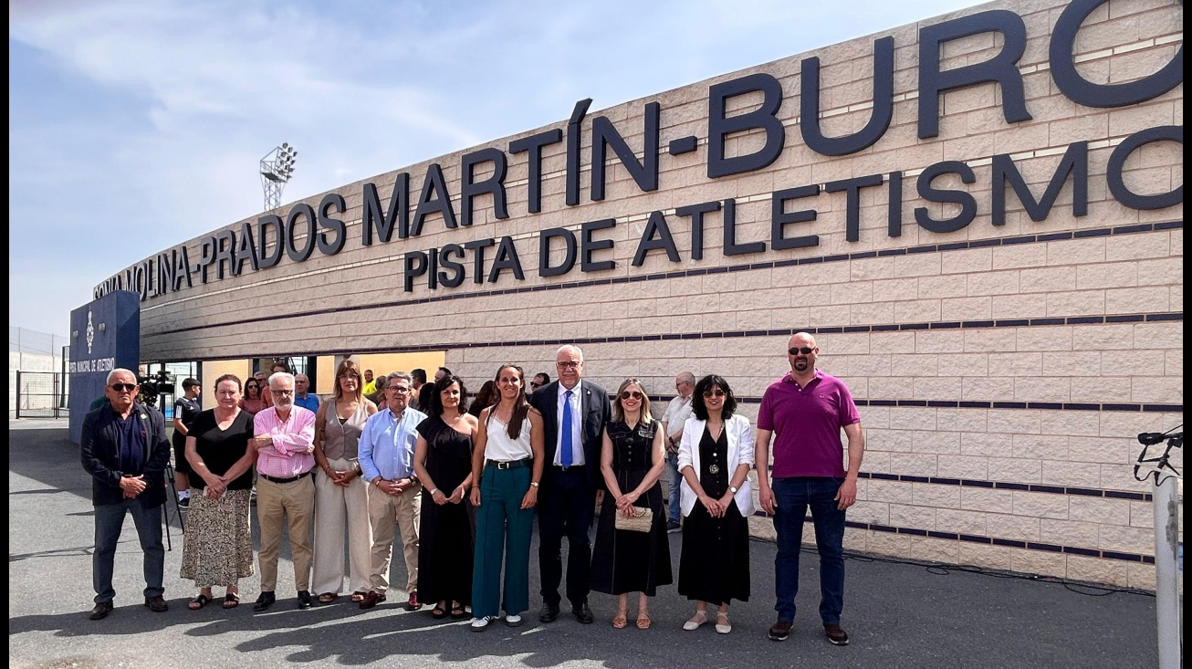 Inauguración nuevo nombre pista de atletismo Sonia Molina-Prados Martín-Buro