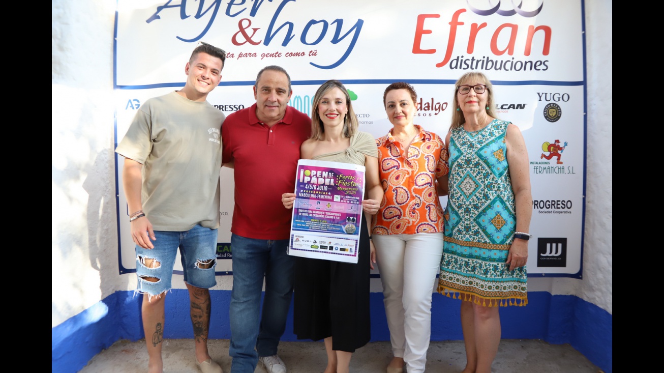 Presentación del I open de pádel 'Feria y Fiestas 2025'
