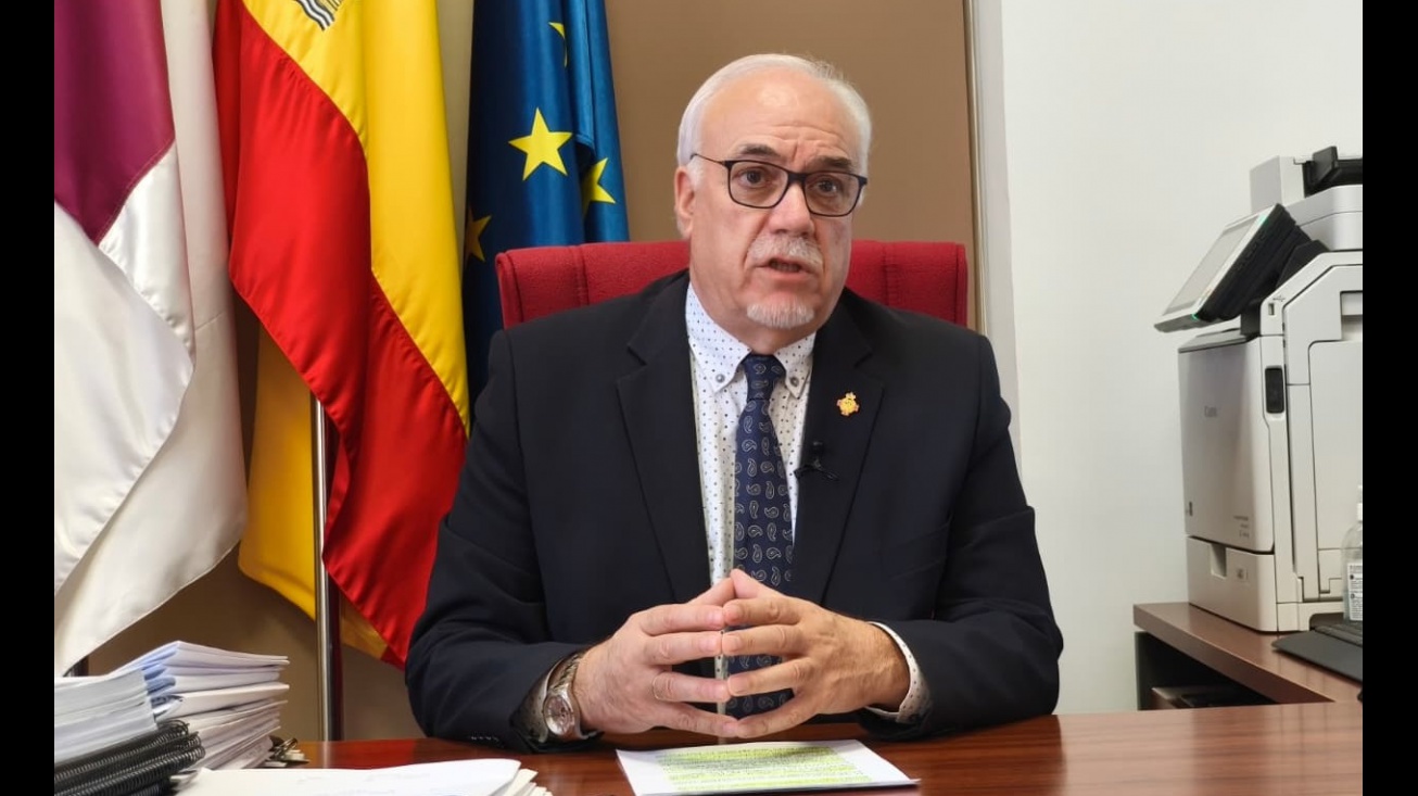 Julián Nieva durante la declaración institucional sobre las plantas de biometano