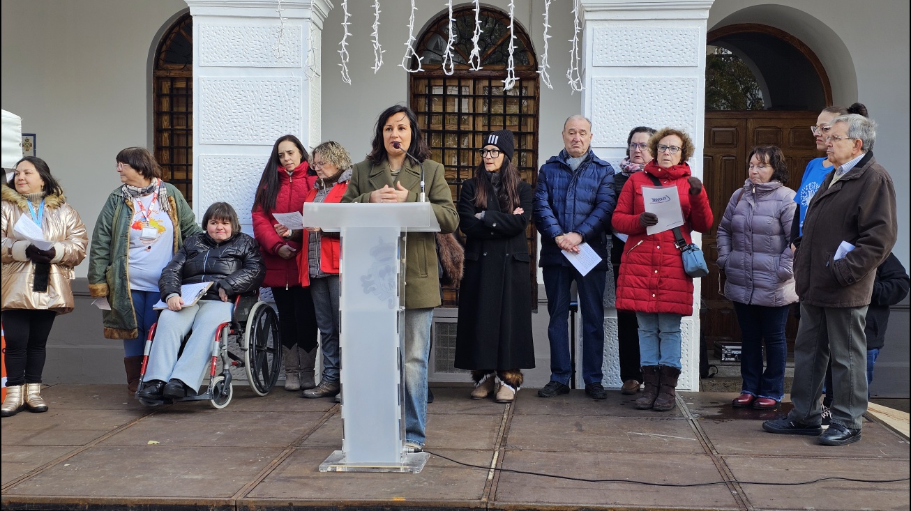 Prado Zúñiga durante la introducción del manifiesto del Consejo de la Discapacidad