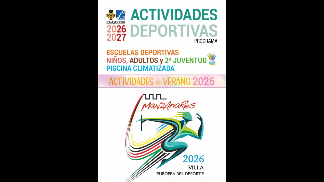 Cartel del programa de actividades deportivas