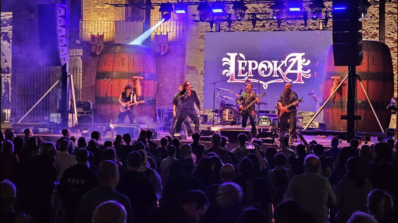 El concierto de Lèpoka fue uno de los grandes atractivos de la noche del viernes en las XIII Jornadas Medievales