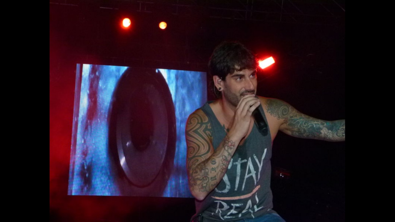 Melendi, durante su concierto en Manzanares