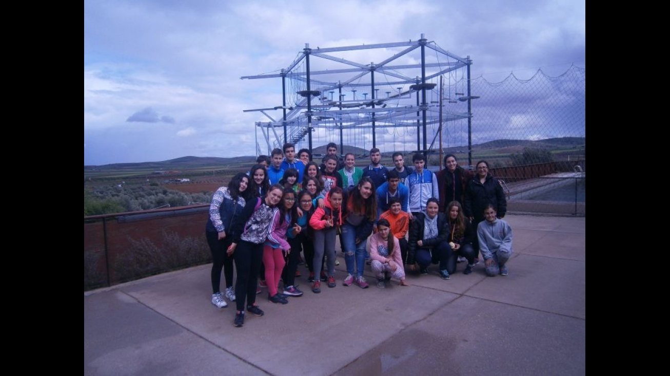 Jóvenes participantes en la excursión