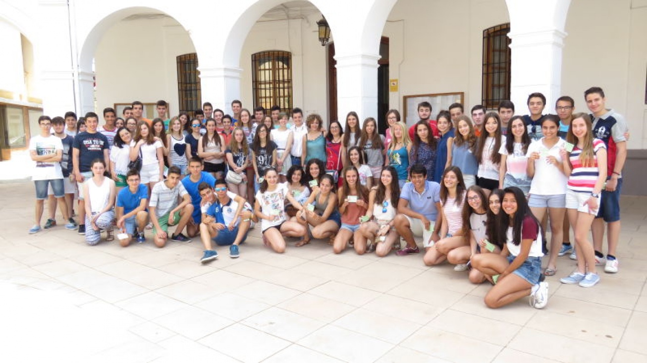 Foto conjunta del alumnado que esta año ha conseguido el carnet VIP