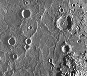 Cráter 'Caloris' de 1.300 Km de diámetro captada por la sonda 'Mariner 10'