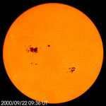 imagen del Sol captada por una sonda espacial